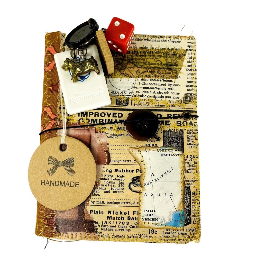 Collage Cover Custom Junk Journal Removable Ephemera Mini Blank Art Book u